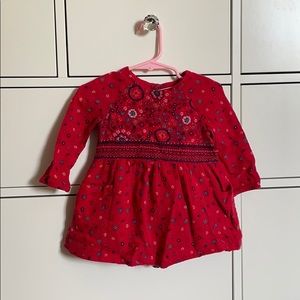 Zara baby girl red dress
